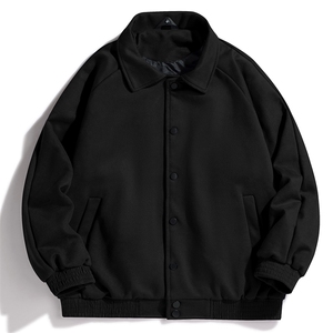 复古麂皮绒外套秋冬款潮牌棒球服宽松夹克潮牌外穿 A438-3721-P70图片