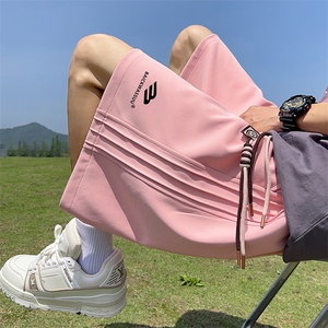 已注册三条杠直播抖音得物品质男中裤五分休闲短裤K305P30控48图片