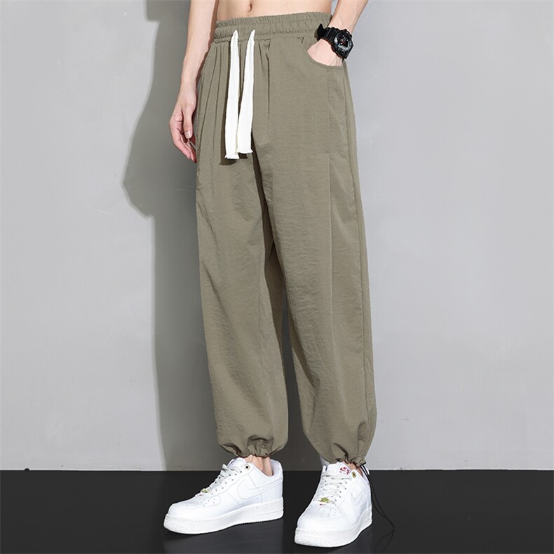 潮流前线日系潮牌夏季新款男士设计感宽松休闲裤CK2317-P45,男装休闲裤,星座717