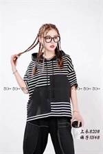 欧货条纹帽衫，其它，依依莱客