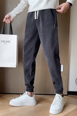 冬季新款博奥绒加厚休闲裤钢印束脚休闲裤保暖长裤潮901K171P55，男装棉衣，星座901