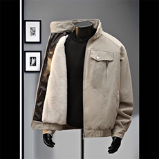 数据美式复古座山雕棉服外套棉加绒毛领短棉衣SN989-P130，男装棉衣，电商A128