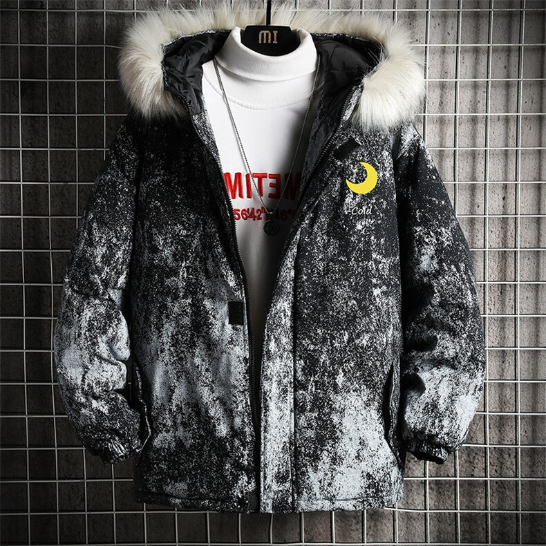 MC49047-P135日系潮衣男大码派克服男工装服外套袄网格,男装棉衣,电商A040A