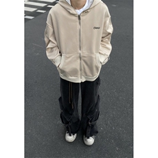 重磅高质量开衫卫衣连帽字母刺绣拉链2025秋冬ins外套WY001-P62，女装短外套，星座412-1