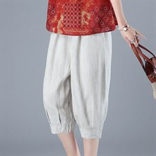 裤子2021年夏季简约收腰简约纯色潮流舒适通勤，女装裤子，独衣靓