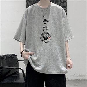 HT73070-P22 华夫格t恤男短袖男大码五分袖 大皂风图片