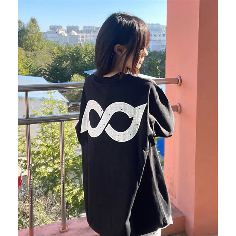 万针全刺绣工艺抖音得物高品质260克重磅纯棉双纱美式高街短袖T恤,男装T恤,电商A486-1