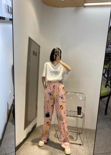 印花裤子，女装，TG&OR 芮+
