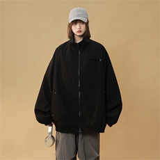 JK205/P65春装新款个性魔术贴立领飞行员夹克男潮外套上衣，男装夹克，电商基地A050