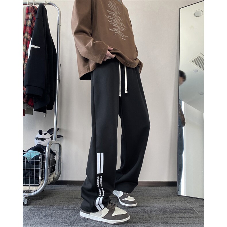 抖音品质潮流宽松拉链褶皱设计宽松冲锋裤B315-K24002-p55控78,男装休闲裤,电商B315