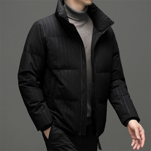 羽绒服男加厚冬季新款中青年男士立领上衣商务休闲保暖外套男装图片
