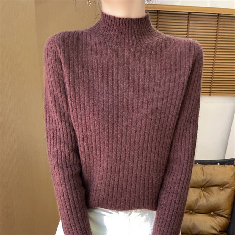秋冬季新款毛衣女长袖显瘦时尚百搭针织上衣,针织衫/毛衣,贵皇网供仓