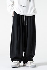 秋季大码港风男女中性风日系宽松工装裤阔腿裤灯笼裤潮K230/P70，男装休闲裤，电商A221A