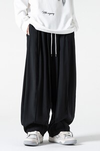 秋季 大码港风男女中性风日系宽松工装裤阔腿裤灯笼裤潮 K230/P70图片
