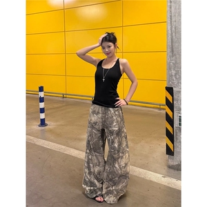 日系流行牛仔裤新款时尚文艺潮流原宿百搭气质ins慵懒简约NZ8037图片