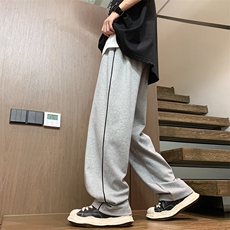 2025春夏款港风宽松竖条纹休闲百搭卫裤休闲裤K24111-P40，男装休闲裤，星座717