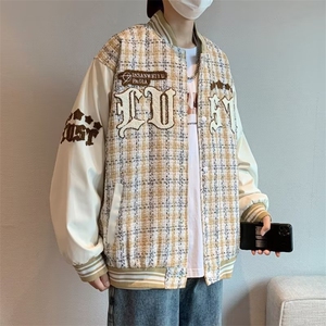 小香风外套女高级感炸街2023秋季新款美式复古刺绣棒球服CJ63P70图片