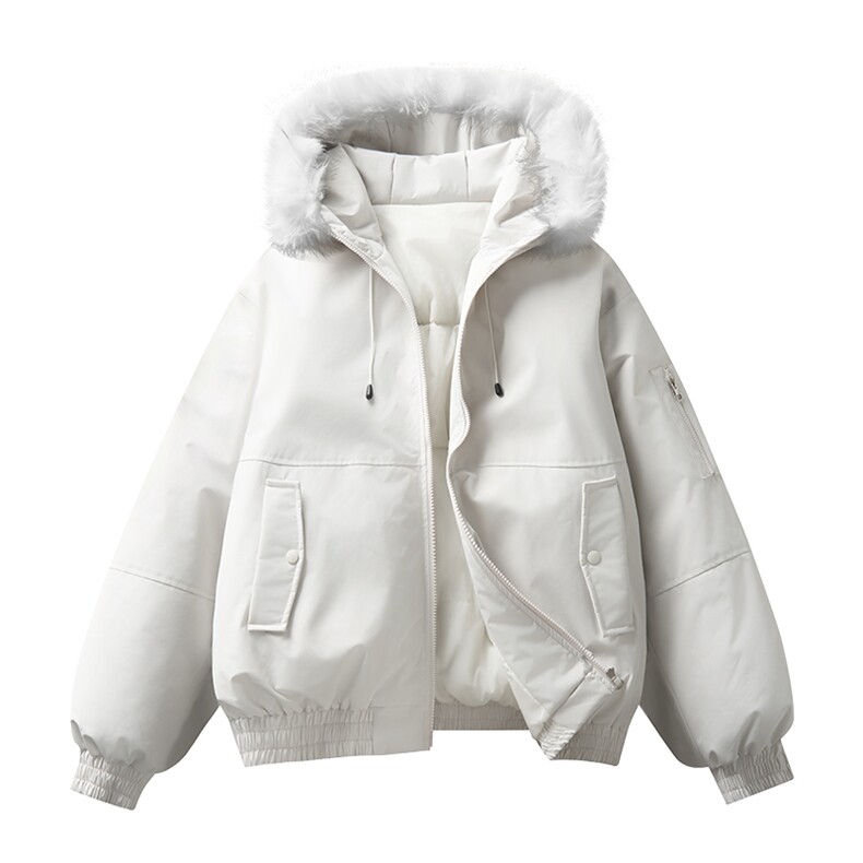 2025冬季新款大毛领保暖防风棉衣面包服外套男女同款XY2525-P95,男装棉衣,星座717