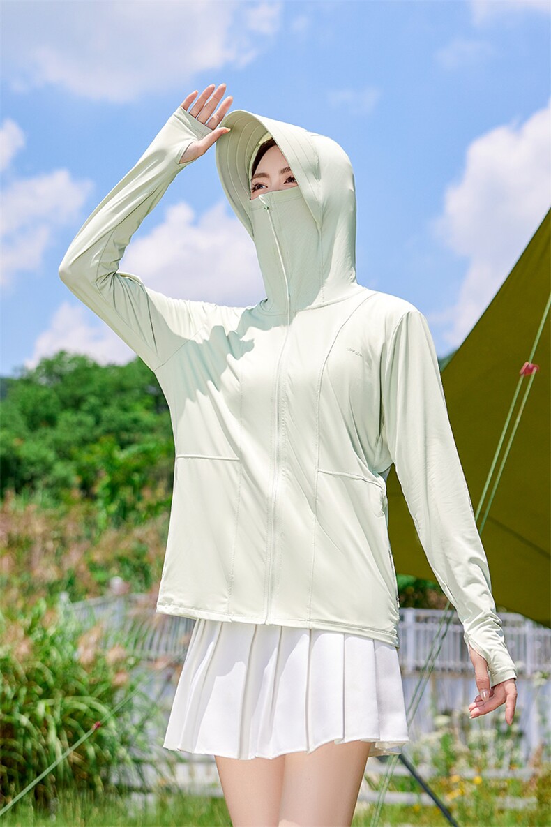UPF50+冰丝防晒衣女夏2025新款防紫外线原纱防晒服薄款外套,女装防晒衣,可可小西