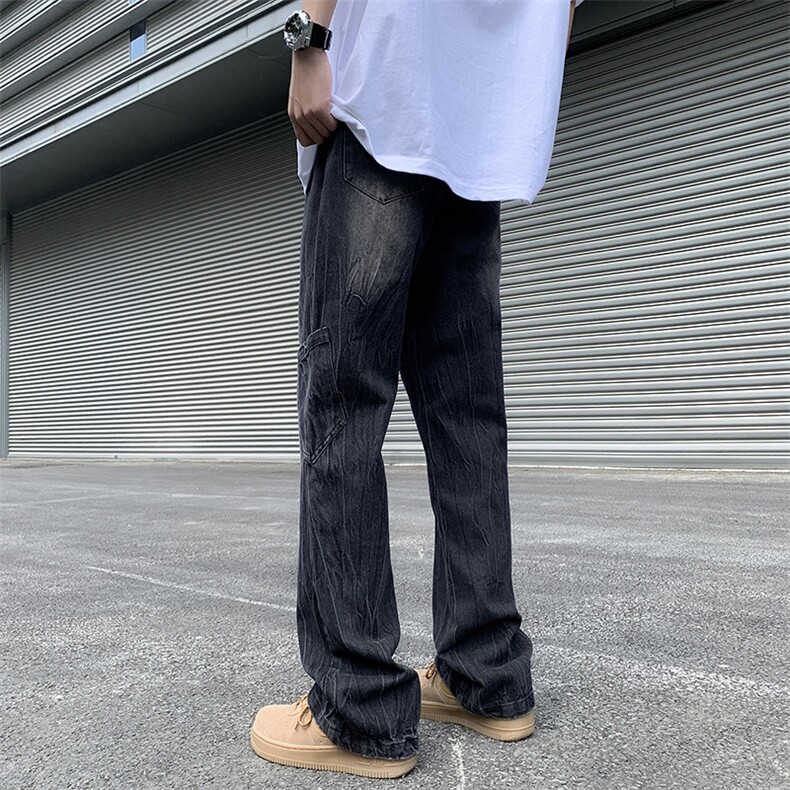 牛仔裤男士新款韩版潮流休闲工装长裤子N06057-P43,男装牛仔裤,星座308B-1