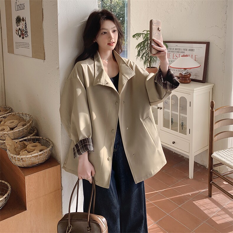 【新款】现货！春款风衣2C127-2502-P150K218,女装风衣,2C127