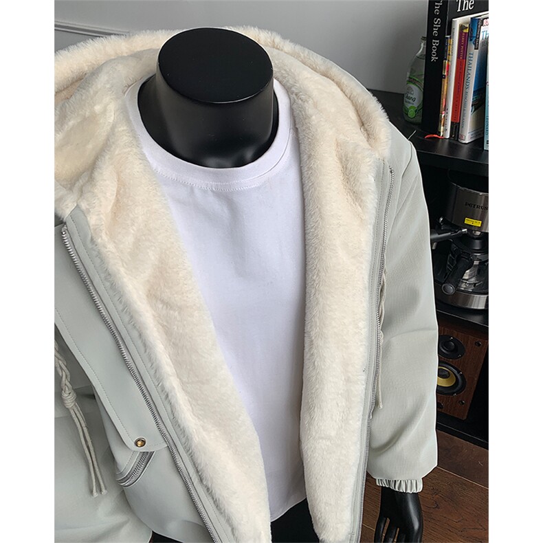 一体毛座山雕连帽棉服加厚保暖夹克冬季外套男XZ514-2-25108-P128,男装夹克,星座514-2(原B239)