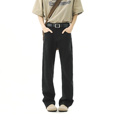 B221美式ins高街暗黑修身微喇弹力牛仔裤LK25436-特P45控78，男装牛仔裤，电商B221