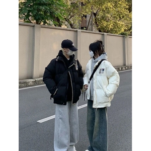 999# 复古民族风格刺绣棉袄 冬季宽松夹克情侣款厚面包棉衣棉服图片