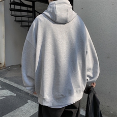 WY12-P42美式复古加绒连帽开衫卫衣外套，男装卫衣，星座1501-1