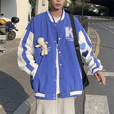 2022美式潮牌棒球服情侣装春秋季新款潮流百搭外套W3435-P66，男装夹克，星座512-2