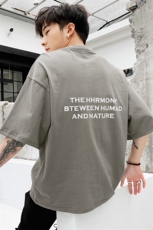 短袖男t恤ins港风夏季衣服潮流宽松T纯棉打底半袖上衣DS348TP25，男装T恤，电商A102