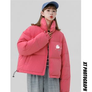 中性风 新款冬季时尚百搭宽松字母印花棉服外套MY6500特批75控128图片