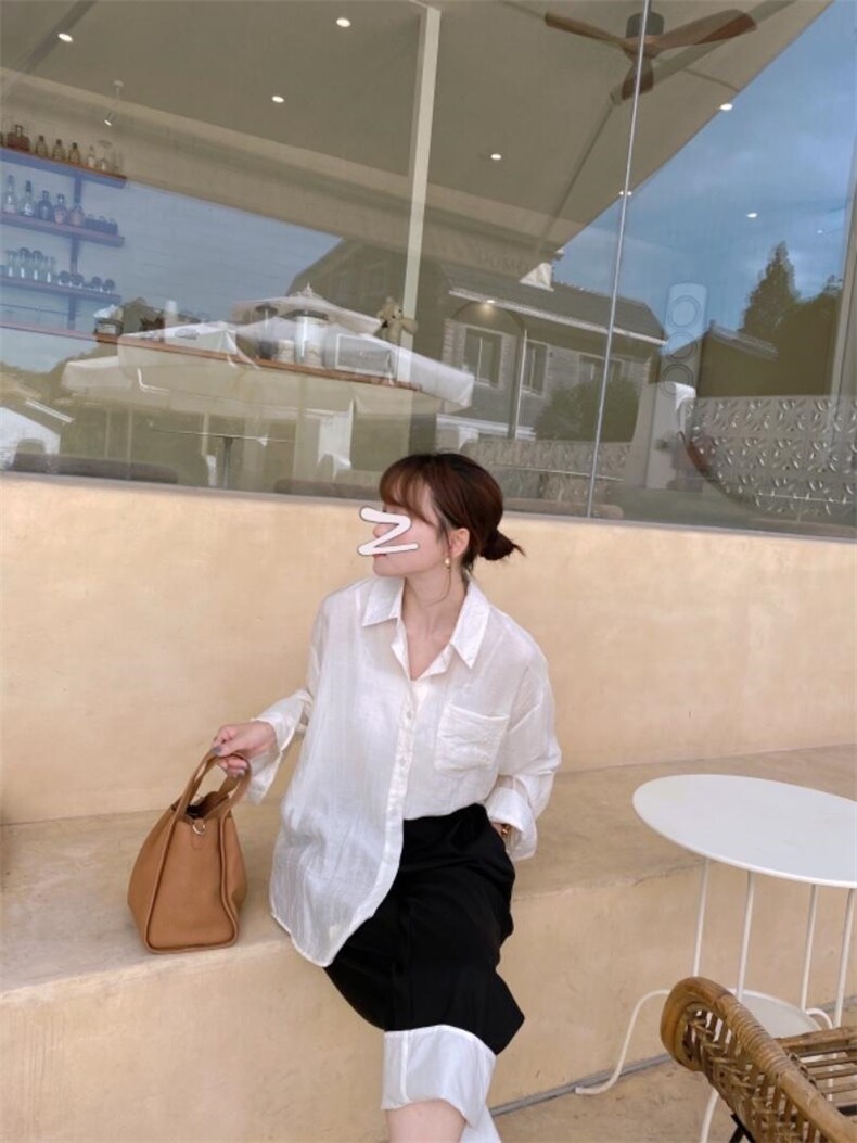 简约系衬衫，女装衬衫，驿谷