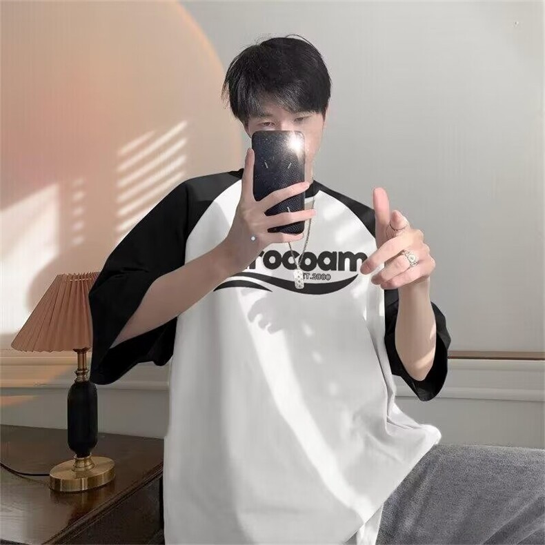 2024春夏季新款男纯棉双纱休闲圆领短袖T恤AC39P35,男装T恤,星座1116-2