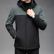 冬季新款中年拆卸内胆羽绒服加厚脱卸帽棉衣外套GSNAY21821-P315，男装羽绒服，电商B212（原钱塘6029）
