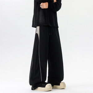8XL-M秋季美式潮牌裤子男士宽松撞色冲锋裤速干休闲长裤K9156P68