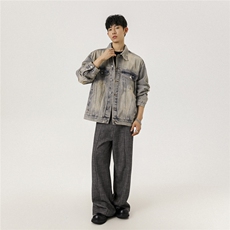2026新款男士水洗工装牛仔夹克外套上衣N1077/P85，男装夹克，星座202