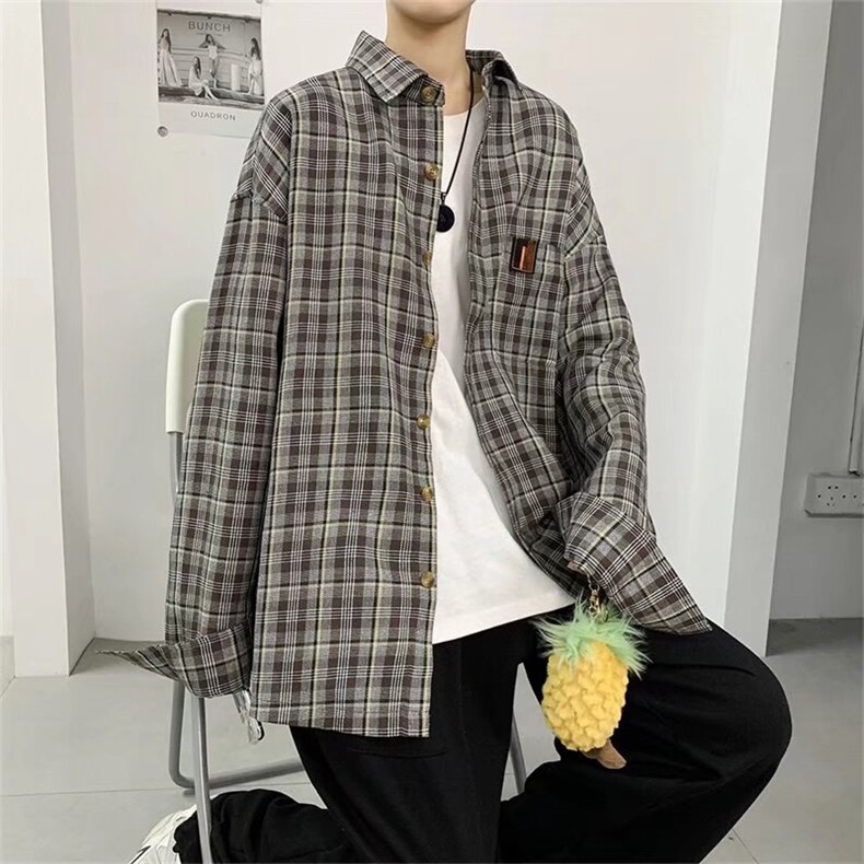 长袖衬衫春款男港风潮流C2126P34，男装衬衫，星座1116-2