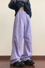 抖音春装新款多巴胺男女同款宽松阔腿裤休闲裤男K288-特P32，男装休闲裤，电商A099