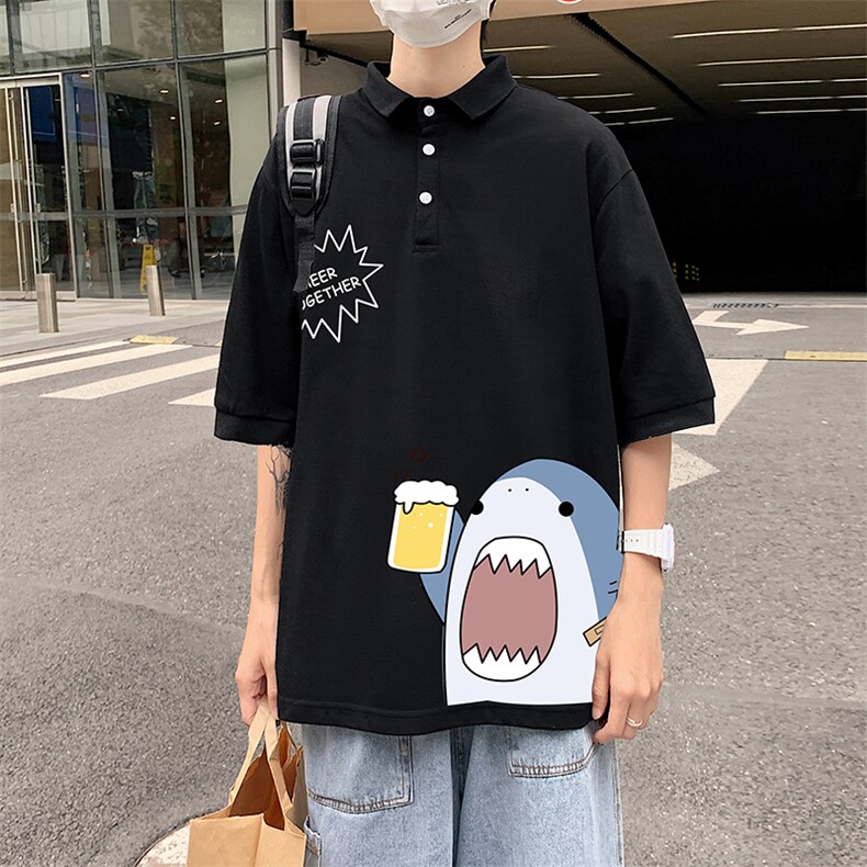 PL57137-P35翻领短袖polo衫男大码胖子半袖t恤男有领保罗衫模特,男装Polo衫,电商A040
