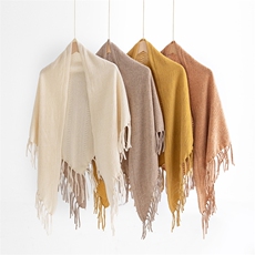 新款百搭女士潮流羊毛大披肩，披肩，狄美羊绒