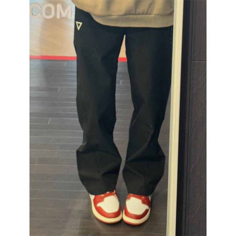 【有货】XXK324CC-特P40三角标裤子男女直筒宽松休闲裤,男装休闲裤,星座1007（原301D）