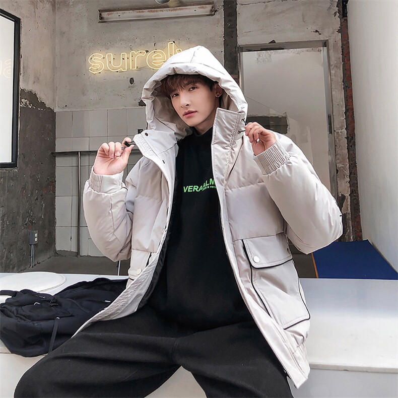 含ins冬季新款80白鸭绒连帽羽绒服男DS-B293-A709,男装羽绒服,电商A306