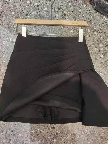 2021年秋季新品不规则时尚Ａ字裙显瘦百搭高腰短裙，其它，L·H·X