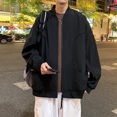 冲锋衣外套男春秋季新款宽松棒球领休闲工装夹克潮流JK0218-P75，男装夹克，星座308B-2