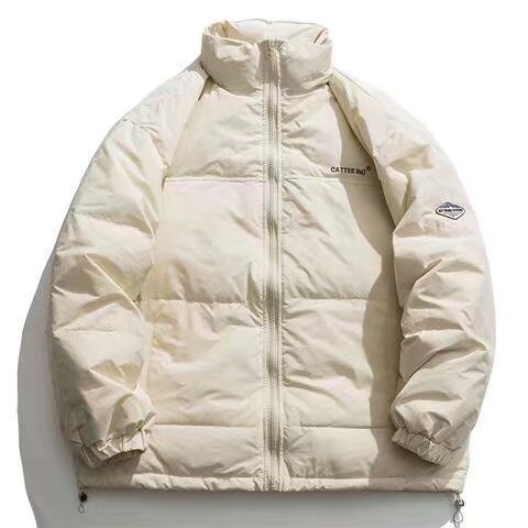 日系棒球服男冬季加厚立领羽绒棉服短款ins潮牌宽松情侣保暖外套图片