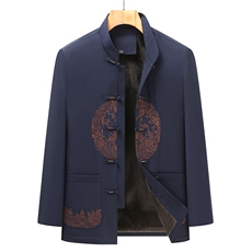 高品质风唐装棉服盘扣棉袄外套加绒加厚复古棉衣YD9839-P115，男装棉衣，星座1105-3