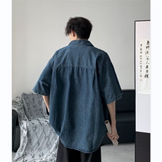 衬衫男士短袖韩版潮流高街帅气百搭2024夏季新款ins外套CY874-P57，男装衬衫，星座412-2