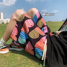 XZ616夏季新款满印南瓜冰丝五分裤休闲沙滩裤TY881P25控39，男装休闲裤，星座512A（原616）