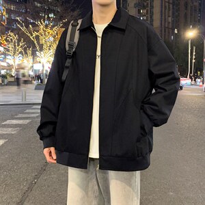 春季新款水洗棉夹克男青少年学生潮流外套GS6768-P75图片